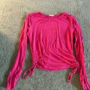 Women's Pink Long Sleeve Top